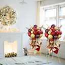 2 Pcs Gold Flower Stand Display -41.3IN Flower stand for Wedding, Metal flower Display Stand for Wedding Bases Para Arreglos Florales flower Stand display gold centerpieces for wedding