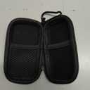 Portable Hard EVA Case, Hootek Protective Hard Shell Travel Carrying Case Bag with Dual Zipper and Metal Carabiner for MP3 Players, USB Cable, Earphones, Memory Cards, U Disk, Lens Filter, Keys, Coins