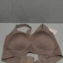 PoseFree Womens Seamless Wireless Supportive Bra Push Up Comfort Soft No Underwire Full Coverage T-Shirt Bra (X-Large, Coffee)