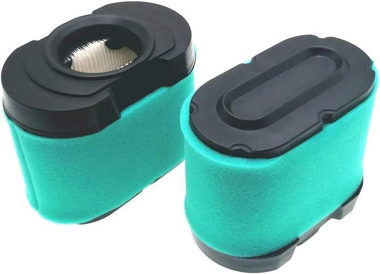 2 Pack 792105 Air Filter Replace for BS 276890, 4233, 5405, 5405H, 5405K, 593240, 798748 OEM Air Cleaner Cartridge with 792303 Pre Filter Fits Lawn Mower Air Cleaner Element