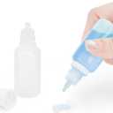 Nicunom 100 Pcs Plastic Dropper Bottle, 15ml Empty Squeezable Dropper Bottles Portable Eye Liquid Dropper Bottle LDPE with Childproof Cap