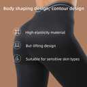 Seamless High Waisted Leggings for Women - Tummy Control Yoga Pants, Squat Proof Workout Tights for Gym, Running & Fitness Black