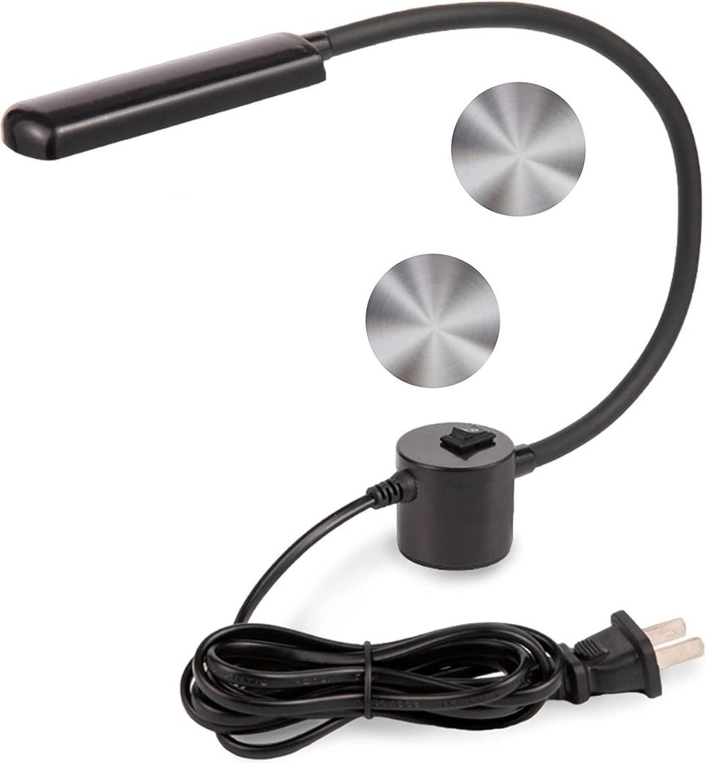 FAJ Sewing Machine Light, Magnetic, Flexible 60 LED Work Lights, Bandsaw Accessories, Scroll Saw with Extra Long Gooseneck - Mount Anywhere Discs (2) Included