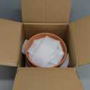 INGOFIN Terracotta Pots Set with Saucer - 2-Pack Ceramic Clay Planters with Drainage Hole, Garden Flower Succulent Pots with Tray for Indoor Outdoor Plants, 8 inch, Set of 2