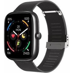 Smart Watch for Women for iPhone Android: 1.83" HD Touchscreen Bluetooth Call Smartwatch with Heart Rate, SpO2, Stress, Sleep Tracking, IP68 Waterproof Fitness Tracker, 100+ Sport Modes (Black)