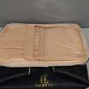 OCHEAL Makeup Bag, Portable Cosmetic Bag, Large Capacity Travel Makeup Case Organizer, Black For Women Toiletry Bag for Girls Traveling With Handle and Divider