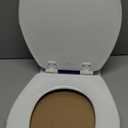 Mayfair Cassel Slow Close Toilet Seat, Easy Clean, Non Slip Premium Wood Seat, Easy Install, Made in USA, Round, White