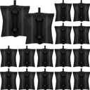 16 Pack 400 LBS Canopy Weight Bags for Canopy Tent Heavy Duty Leg Canopy Weight Sand Bags Black Canopy Support Frame Fixed Sandbag Windproof Sandbag for Patio Umbrella Base Sun Shelter