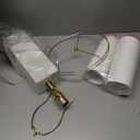 Alabaster Table Lamp Set of 2 with Night Light for Bedroom Living Room, 23" Rotary Switch Bedside Lamp with Linen Shade, Modern Nightstand Lamps for Room Office Dorm (Bulb Included)