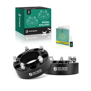 YHTAUTO 5x150 Hub Centric Wheel Spacers 2 inch Compatible with Toyota & Lexus Models, Tundra, Sequoia, LX470, LX570, 5x5.9 Tire Spacers w/ M14x1.5 & 12.9 Grade Studs, 110mm Hub Bore 5 Lug 2PCS