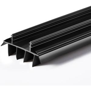 Pushglossy 1 Pcs Door Bottom Seal with Vinyl Fins Threshold Strip,Black
36" Long 1 3/4" Wide, Kerf Weatherstrip for 7/8 Inch Barbs, Draft Stopper Bottom Door, Energy Saving Seal