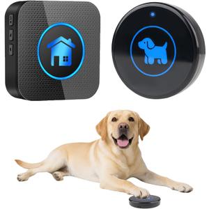 High Sensitivity Dog Door Bell 2026 Version, Dog Doorbells for Potty Training  Dog Bells to Go Outside, 1000Feet Range, Waterproof Button, 55 Melodies & 5 Notification Modes (1 Button)
