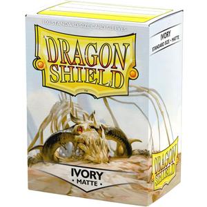 Dragon Shield | Standard Size Card Matte Sleeves | 100 CT - Smooth & Tough Premium TCG Sleeves | Compatible with Pokemon, Flesh & Blood, One Piece & Magic The Gathering | Ivory