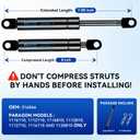 Qty (1) 516066 7 inch Gas Strut Shock Prop Spring Lift Support for Paragon Popcorn Machine Part Accessory Compatible with Paragon Popcorn Machine PRGN516066