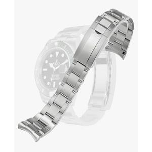 Watch Band Strap Replacement For Rolex GMT Datejust Submariner Watch band Male Antirust Solid Stainless Curved Interface Steel Strap