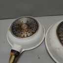 SENSARTE Nonstick Frying Pan Skillets, White Ceramic Coating Omelette Pans, Healthy Cookware Chef's Pan, Free of PTFE & PFAS (8+10 Inch)