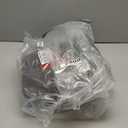 mDesign Compact Freestanding 2-in-1 Plastic Toilet Bowl Brush/Plunger/Trash Wastebasket Garbage Can Combo, Home Bathroom Storage, Sturdy Cleaning Accessories, Aura Collection, Set of 2, Dark Brown