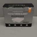 blunique Heated Blanket Electric Throw 50''x60''Ultra Soft Plaid Flannel Fast Heating Electric Blanket with 10 Heat Levels & 10 Hrs Auto Off, ETL Certified, Keep Warm in Couch Bed Office (Red)