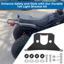 Tail Light Mounting Bracket Kit Tail Light Bracket for Yamaha Banshee 350 Warrior 350 Blaster 200 Grizzly 125 (2004-2013)
