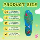 Insoles for Airtag Hidden Holder, Comfortable Shoe Inserts with Secure Tracker Device Case, Suitable for Kids, Adults and Elderly - Ideal for Tracking Shoes and Steps (270-300mm, Green)