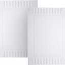 White Classic Luxury Bath Towels Large - Cotton Hotel spa Bathroom Towel |12" x 33 " | 2 Pack | White