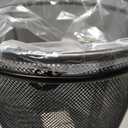 Seville Classics 2-Pack Steel Mesh Round Trashcan Wastebasket for Trash or Recycle in The Home, Office, or Garage, Black, 6 Gallon