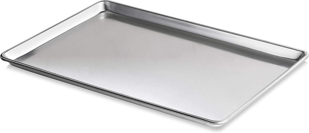 New Star Foodservice Commercial-Grade 18-Gauge Aluminum Sheet Pan/Bun Pan (18 L x26 W x1 H (Full Size) XL Size Measure Oven)
