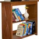 YCICI Natural Wood Bookshelf, 3 Tier Bookcase, Freestanding Display Storage Shelves Open Bookshelf for Bedroom, Living Room and Office (Brown, Open Table)