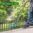 FOREHOGAR Decorative Metal Garden Fence 11in H x 12ft L, Small Border Fence Roman Column Deco, Garden Fencing for Flower Bed Lawn Landscape Outdoor, 10 Panels + 11 Stakes Black