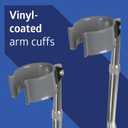 Medline Aluminum Forearm Crutches, Youth, Pack of 2