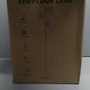 SIBRILLE 36W LED Tree Floor Lamp, Modern Dimmable Standing Lamp with Remote & Touch Control, 4 Color Temperatures, 3 Rotatable LED Light Floor Lamps for Living Room, Bedroom, Office (Brown)