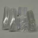 Mini Dessert Cups with Lids and Spoons -100 Sets; Clear Plastic Disposable Parfait Cups, Small Serving Bowl for Parties Desserts Appetizers, Catering, Wedding, Dessert Shops