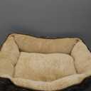 Dog Beds for Medium Small Large Dogs & Cats - Rectangle Orthopedic Washable Pet Bed with Non-Slip Bottom | Durable Calming Sofa for Indoor Cats & Puppies | Multiple Sizes & Breathable Design,Coffee,M (24*20inch)