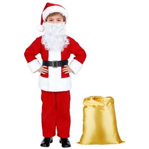 PrettyQueen Boys Santa Claus Costume, Children's Santa Costume, Kids Xmas Santa Suit Christmas Outfit for Halloween Cosplay
