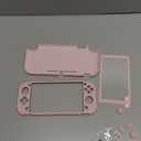 eXtremeRate PlayVital Protective Grip Case for Nintendo Switch Lite, Cherry Blossoms Pink Hard Cover Protector for Nintendo Switch Lite - 1 x White Border Tempered Glass Screen Protector Included