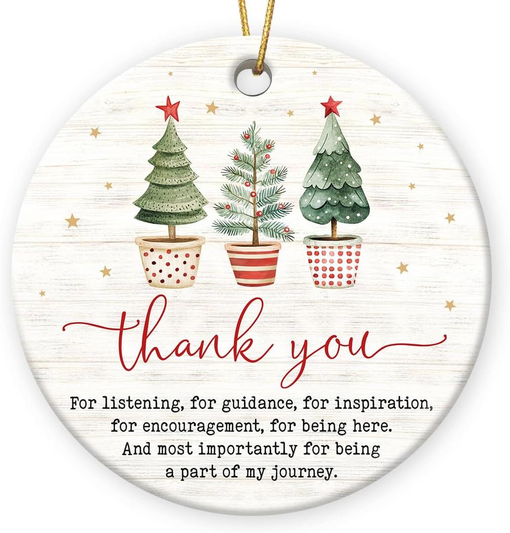 Retirement Gifts for Men and Women - 2025 Thank You Ceramic Ornaments for Christmas Decor, Retirement Party Decorations, Appreciation Gifts, Inspirational Gift for Friends, Teachers, Bosses