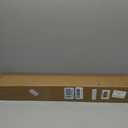LazBlinds No-Drill Cordless Roman Shade - Light Filtering Natural Wood, Easy Install Bamboo Blind for Windows 28" W x 48" H, Malay Umber