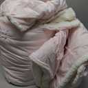 BEDELITE Pituck Fluffy Queen Comforter Set - Super Soft Sherpa Pink Comforter for Queen Size Bed, Luxury Warm Bedding Set for Winter, Fuzzy Bed Set 3 Pieces (1 Comforter, 2 Pillowcases)