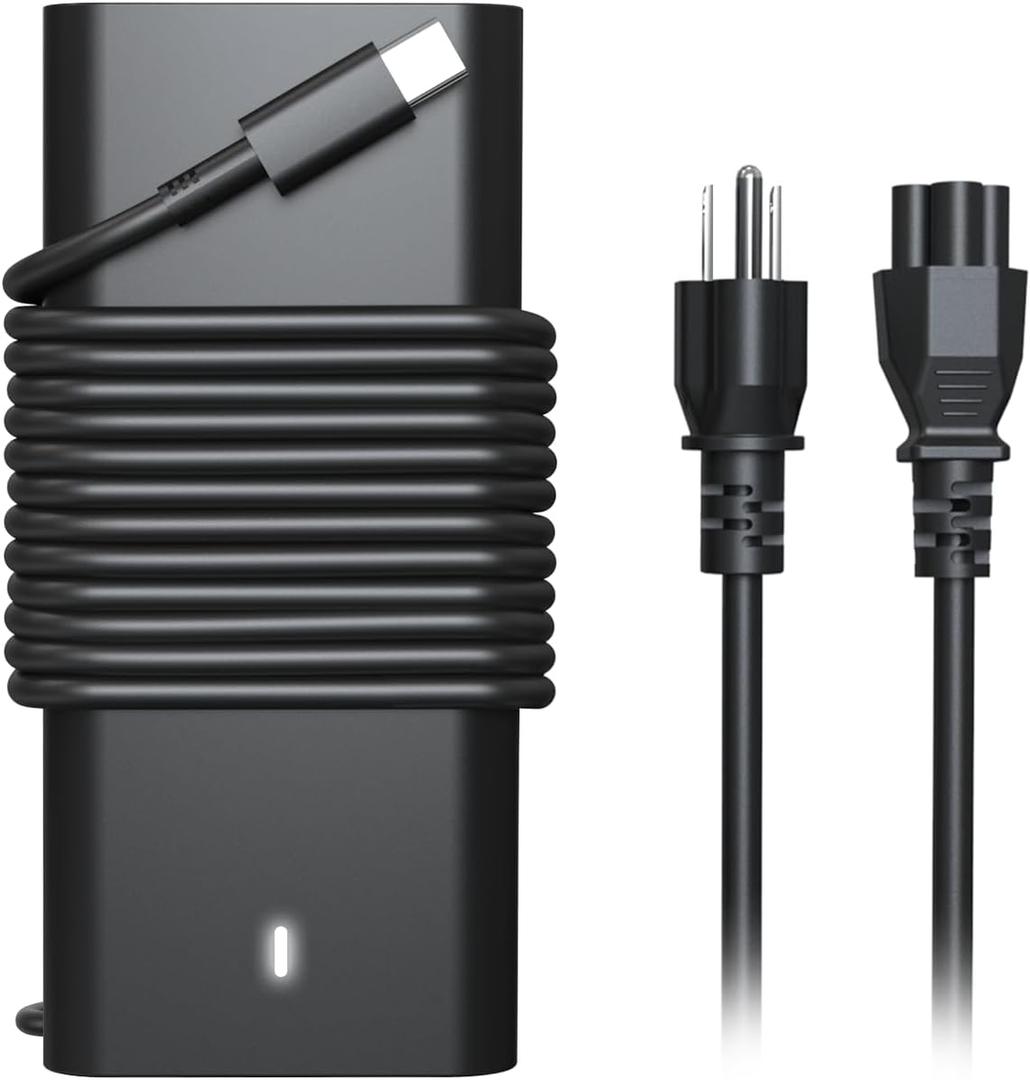 65W Type C USB C Laptop Charger Compatible with Dell Latitude Computer 5530 5420 5430 5520 5540 7430 7420 7440 7340 7530 7330 7320,Inspiron 14 7425 16 7620 XPS 2in1 Chromebook 3100 Power Adapter Cord