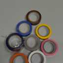 LYLTECH Electrical Tape Matte Rainbow 9 Colors Pack, Waterproof,Strong Adhesive, Durable, Easy-Wrap,3/4-Inch by 30 Feet