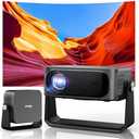 [2000 ANSI/Auto Focus & Keystone/Built-in APP] 4K Outdoor Projector with Wifi and Bluetooth, Smart Portable Projector with Built in Apps YouTube/PrimeVideo & Dolby, Home Theater Projector with HDR10+