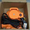 Costzon Air Blower, 380W 0.5HP Bounce House Blower with 25 FT SJTW Wire & Stakes, IPX4 Air Blower for Inflatables, ETL, GFCI Plug, Perfect for Inflatable Bouncer Blower, Jumper, Bouncy Castle Orange