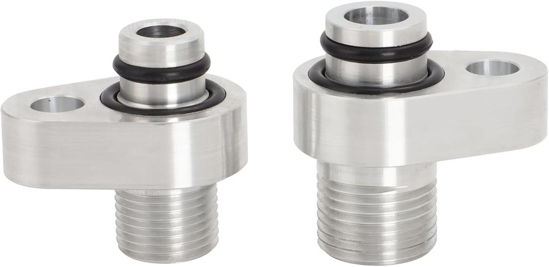 AC Compressor Adapter Fittings Compatible with Coyote Swap Ford 2007-2017, Fit 7/8" - 14 thread 3/4" - 16 thread, CNC Machined