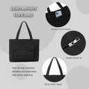 Puffer Tote Bag for Women, Lightweight Tote Handbag with Compartments, Quilted Shoulder Bag for Work Travel Sport (02-style 2)