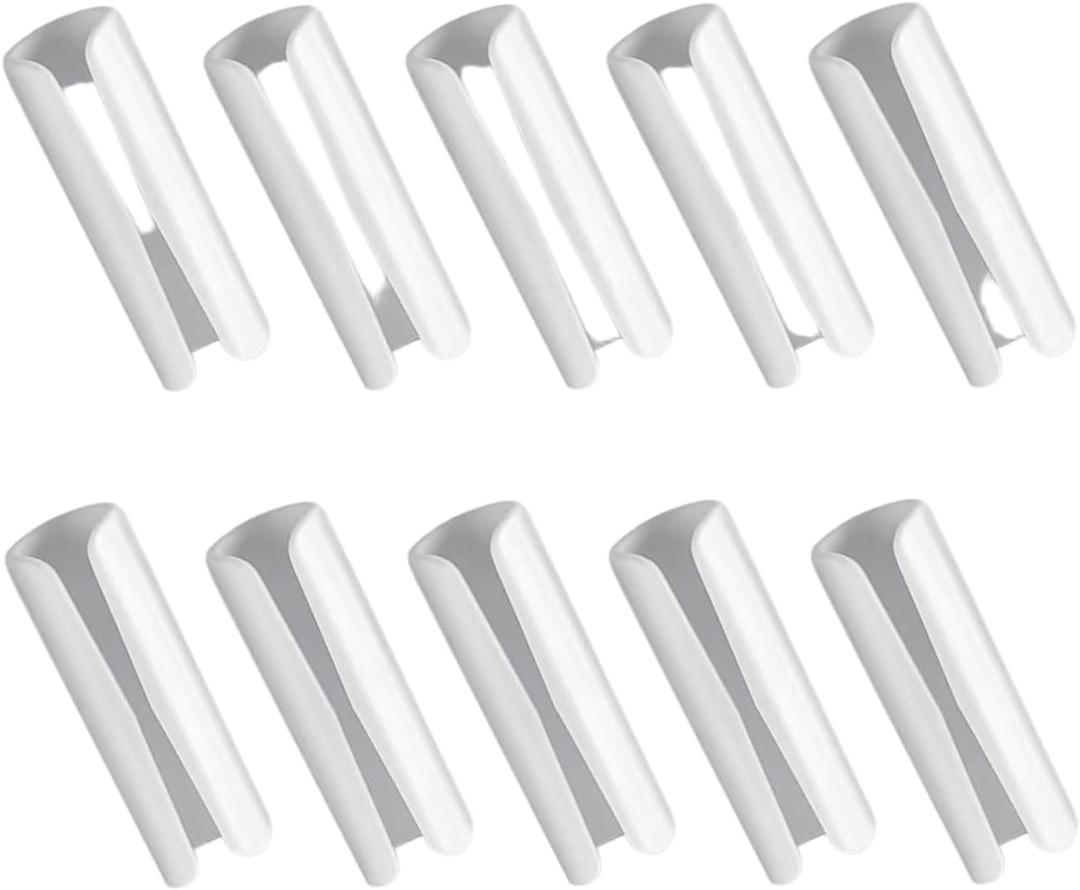 Bed Sheet Grippers and Fasteners - 10pcs Heavy Duty Sheet Clips for Mattress, No Slip Fitted Sheet Clips Keep Sheets Securely in Place, White Bed Sheet Holders for Bedding