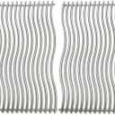 17-3/4" Stainless Steel 2Pack Waved Cooking Grids Grates Replacement Parts for Napoleon Rogue 425 Series 425xt 425 SIB Gas Grill S83013
