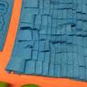 Vivifying Snuffle Mat for Dogs, Interactive Dog Puzzle Toy for Boredom and Mental Stimulation, Enrichment Feeding Game Sniff Mat Helps Slow Eating and Keep Busy (Blue Green Orange)