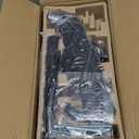 monTEK Tall Single Monitor Arm for 17 to 45 Inch Curved Screen Adjustable Upgraded Heavy Duty Ultrawide Monitor Arm Holds 35 Lbs Cable Management with C Clamp, Grommet Base, VESA 75/100mm, MA1007PBK