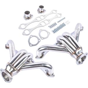 GELUOXI Stainless Manifold Replacement for Chevy Small Block SB V8 262 265 283 305 327 350 400