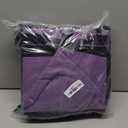 Extra large Cleaning Caddy Bag Built-in Sturdy Support Board, Cleaning Organizer with Detachable Divider, Cleaning Supply Tote with Adjustable Shoulder Strap (Purple, 19'' x 11'' x 11'')